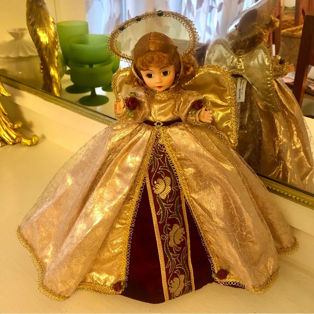 Vintage Madame Alexander Angel Tree Top Topper Pink Victorian Doll #854